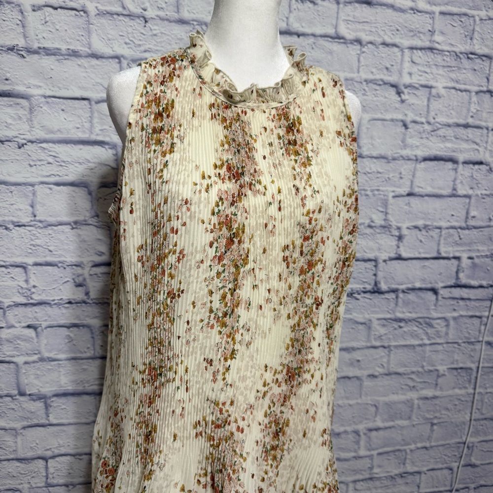 Anthropologie Women’s Maison D'Amelie Paris Drop Waist Sleeveless Midi Dress L - Picture 5 of 16